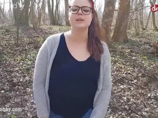 Big ass curvy teen gets an outdoor creampie in the woods X rated movie movs
