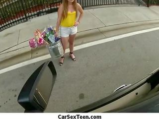 Amateur teen mistress hitch hiking for a ride and gets the ultimate car fucking 17