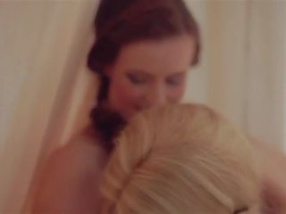 Curtain Lesbian Fantasy with adorable czech girls