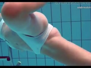 Superb Tits and Shaved Pussy Underwater, HD dirty clip 64